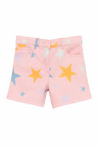 Shorts per bambina Stella McCartney Kids rosa con stampa stelle TY6B19 Z2572 507MC STELLA McCARTNEY KIDS 