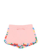 Shorts per bambina Stella McCartney Kids rosa con dettagli floreali TY6C09 Z0499 509 STELLA McCARTNEY KIDS 