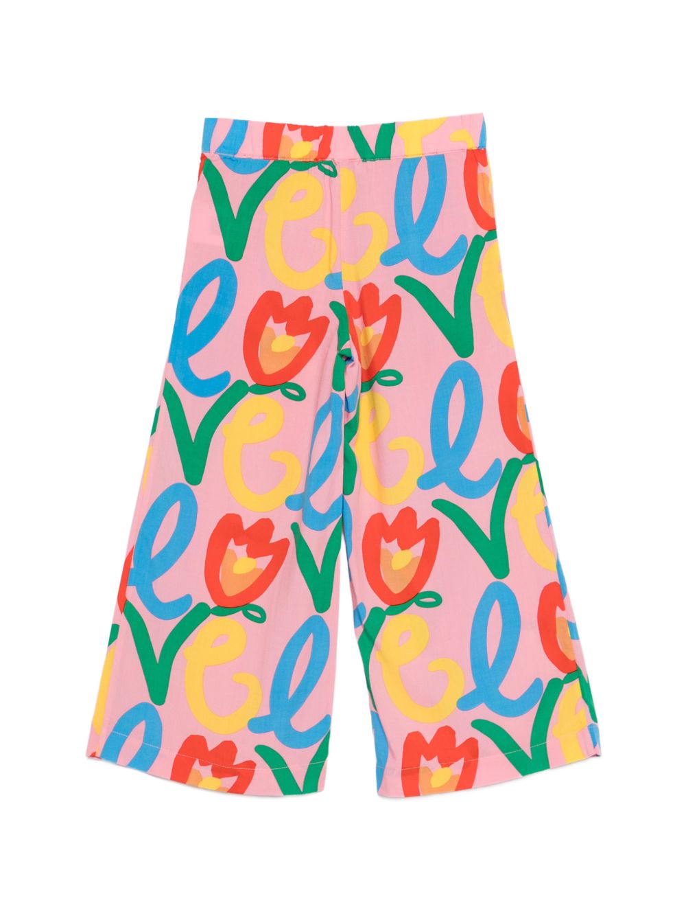Pantalone per bambina Stella McCartney Kids rosa con stampa floreale TY6C50 Z3437 509MC STELLA McCARTNEY KIDS 