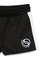 Shorts per bambina Stella McCartney Kids neri con logo sul davanti TY6D19 Z3498 930 STELLA McCARTNEY KIDS 