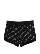 Shorts per bambina Stella McCartney Kids nera con logo all-over TY6D29 Z3477 930BC STELLA McCARTNEY KIDS 