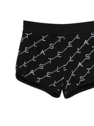 Shorts per bambina Stella McCartney Kids nera con logo all-over TY6D29 Z3477 930BC STELLA McCARTNEY KIDS 