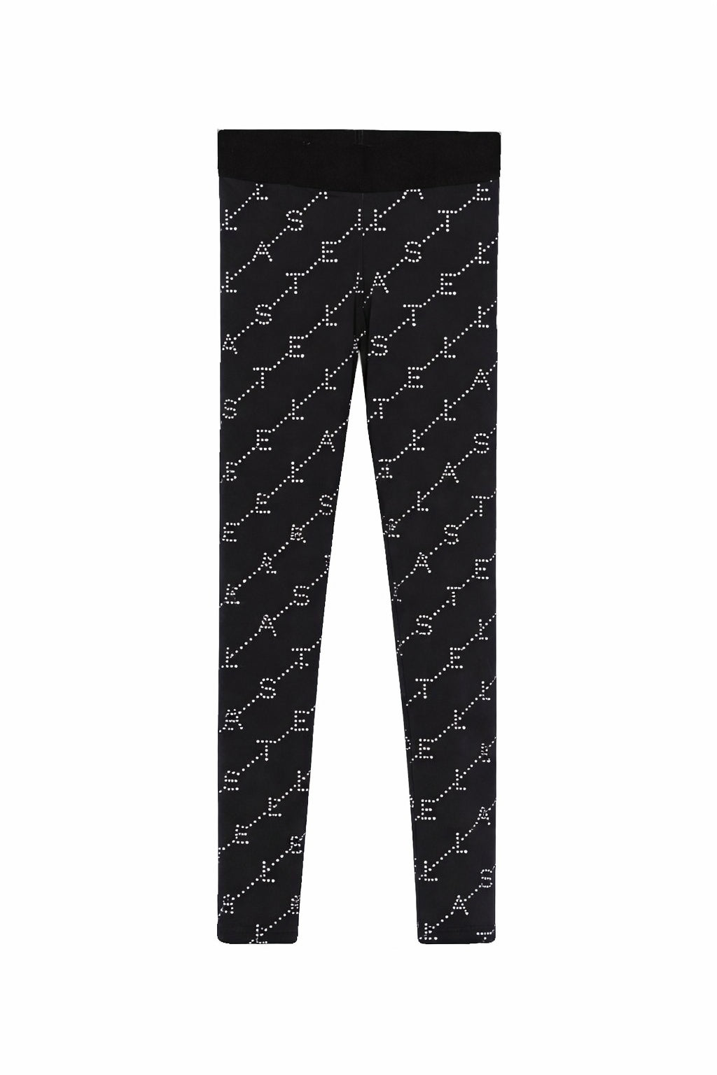 Leggins per bambina Stella McCartney Kids neri con stampa logo all-over TY6D30 Z3479 930BC STELLA McCARTNEY KIDS 