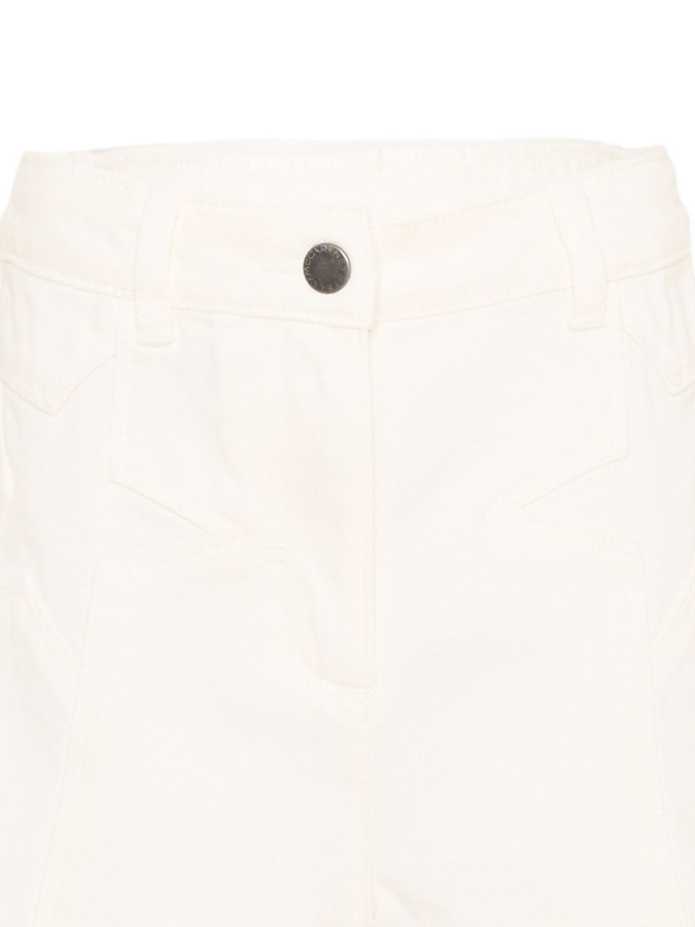 Shorts per bambina Stella McCartney Kids bianco con dettagli stelle TY6F39 Z3457 101 STELLA McCARTNEY KIDS 