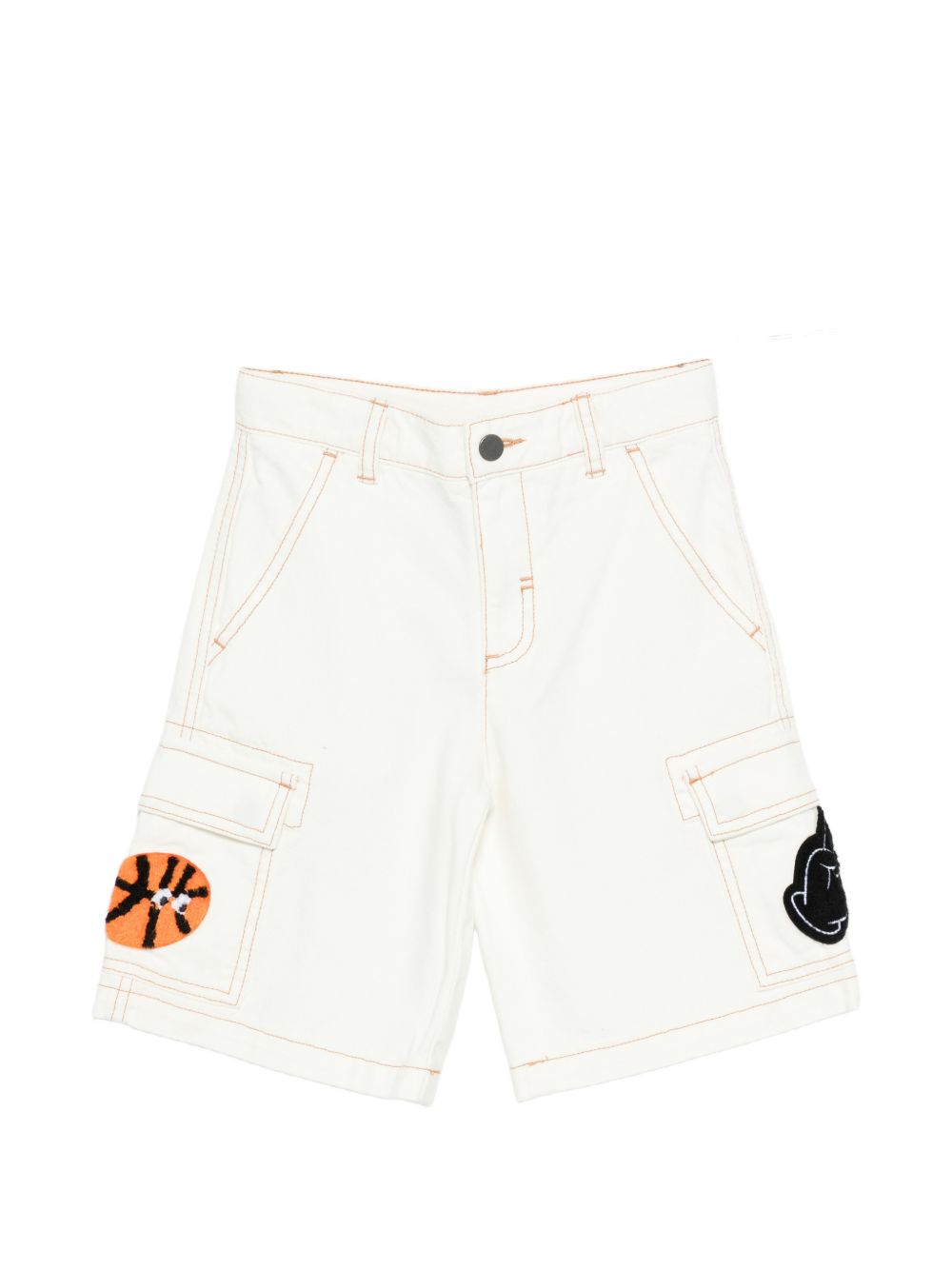 Cargo corti per bambino Stella McCartney Kids bianchi con applicazione TY6Q49 Z2661 101 STELLA McCARTNEY KIDS 