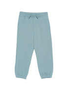 Pantaloni sportivi per bambino Stella McCartney Kids verde con stampa grafica balena TY6S50 Z3409 642 STELLA McCARTNEY KIDS 