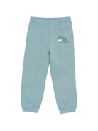 Pantaloni sportivi per bambino Stella McCartney Kids verde con stampa grafica balena TY6S50 Z3409 642 STELLA McCARTNEY KIDS 