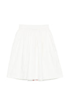 Gonna per bambina Stella McCartney Kids bianca con design a pieghe TY7A20 Z1594 100 STELLA McCARTNEY KIDS 