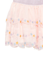 Gonna per bambina Stella McCartney Kids rosa con ricamo stelle TY7A31 Z1119 503 STELLA McCARTNEY KIDS 