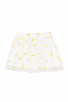 Gonna per bambina Stella McCartney Kids bianca con stampa fiori all-over TY7A81 Z3558 101GL STELLA McCARTNEY KIDS 