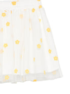 Gonna per bambina Stella McCartney Kids bianca con stampa fiori all-over TY7A81 Z3558 101GL STELLA McCARTNEY KIDS 