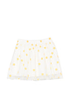 Gonna per bambina Stella McCartney Kids bianca con stampa fiori all-over TY7A81 Z3558 101GL STELLA McCARTNEY KIDS 