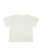 T-shirt per neonata Stella McCartney Kids bianca con stampa grafica sul davanti TY8011 Z0434 101 STELLA McCARTNEY KIDS 