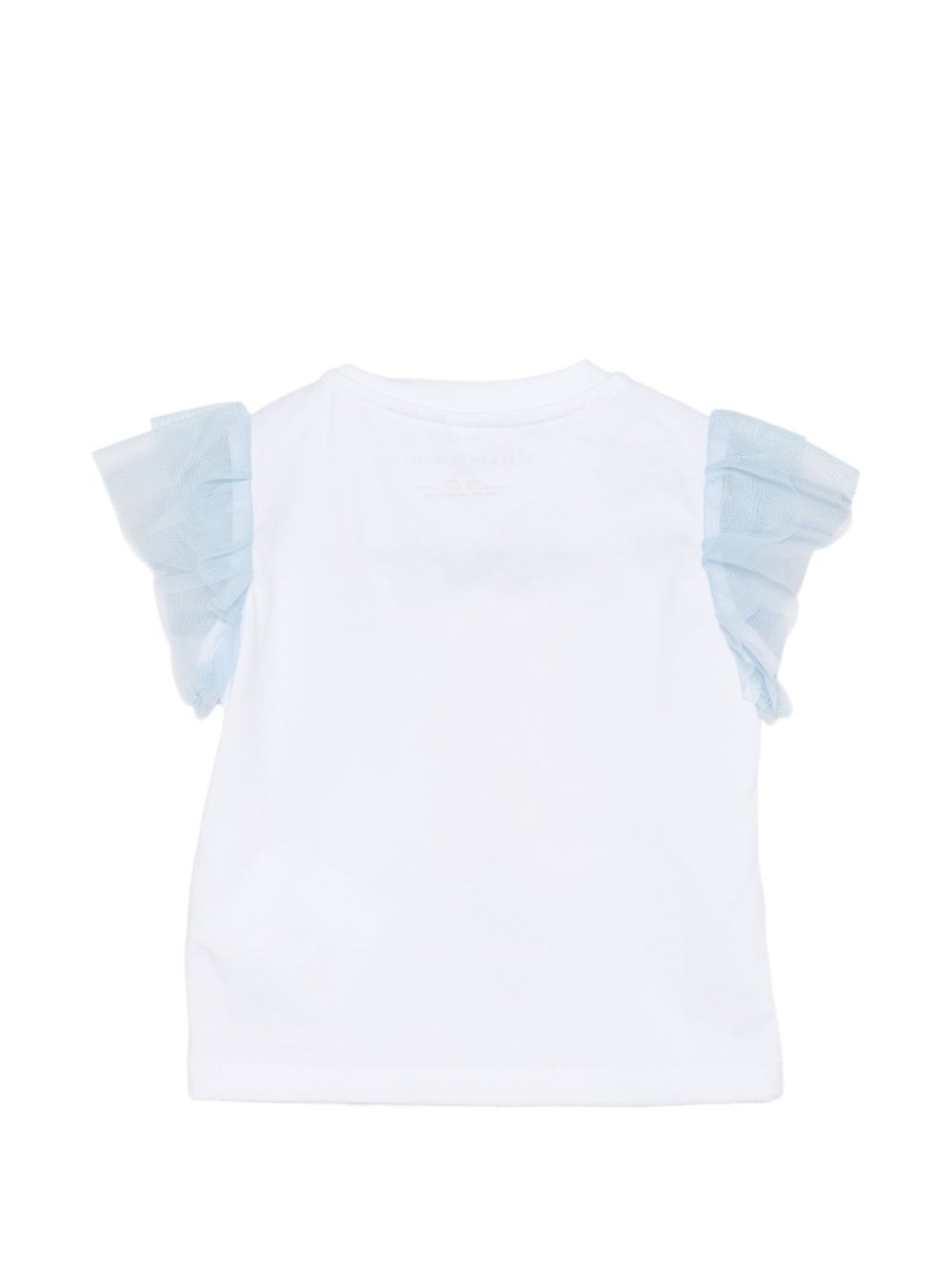 T-shirt per neonata Stella McCartney Kids bianca con motivo stella marina TY8071 Z0434 100 STELLA McCARTNEY KIDS 