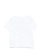 T-shirt per neonato Stella McCartney Kids bianca con stampa palla da rugby TY8640 Z0434 100 STELLA McCARTNEY KIDS 