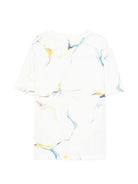 T-shirt per bambino Stella McCartney Kids bianca con dettagli grafici TY8C21 Z3478 101BC STELLA McCARTNEY KIDS 