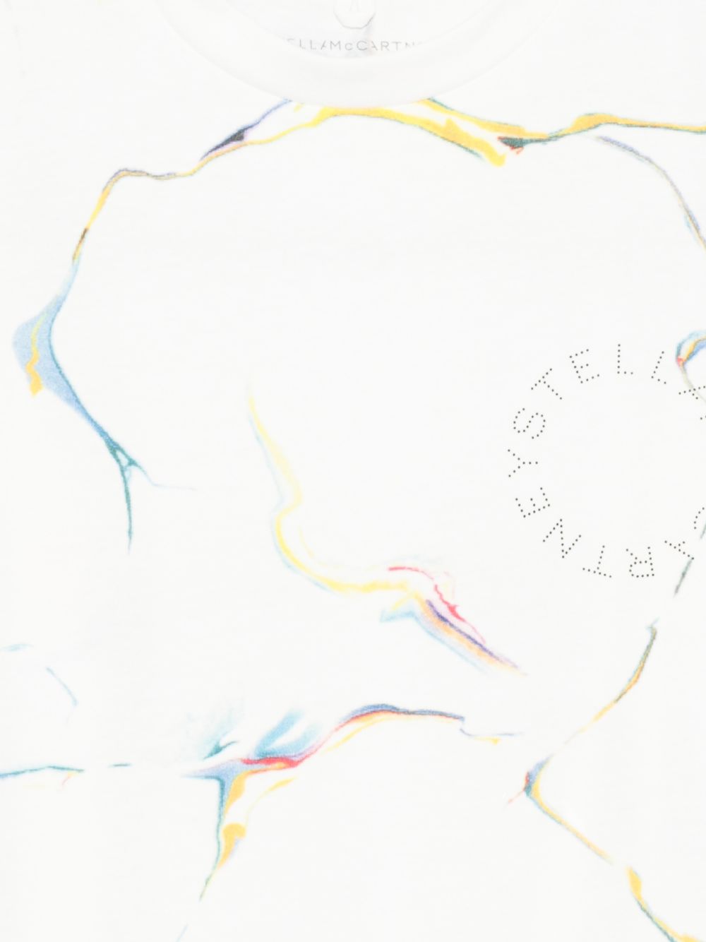 T-shirt per bambino Stella McCartney Kids bianca con dettagli grafici TY8C21 Z3478 101BC STELLA McCARTNEY KIDS 