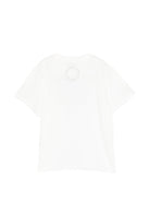 T-shirt per bambino Stella McCartney Kids bianca con scritta sul davanti TY8C31 Z0434 101 STELLA McCARTNEY KIDS 