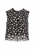 Top per bambina Stella McCartney Kids nero con stampa stelle all-over TY8C52 Z3483 930AV STELLA McCARTNEY KIDS 