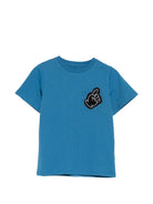 T-shirt per bambino Stella McCartney Kids blu con dettaglio applicato TY8R01 Z0434 61D STELLA McCARTNEY KIDS 