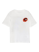 T-shirt per bambino Stella McCartney Kids bianca con applicazione TY8R41 Z0434 101 STELLA McCARTNEY KIDS 