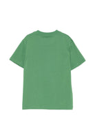 T-shirt per bambino Stella McCartney Kids verde con logo in rilievo TY8S21 Z0434 714 STELLA McCARTNEY KIDS 