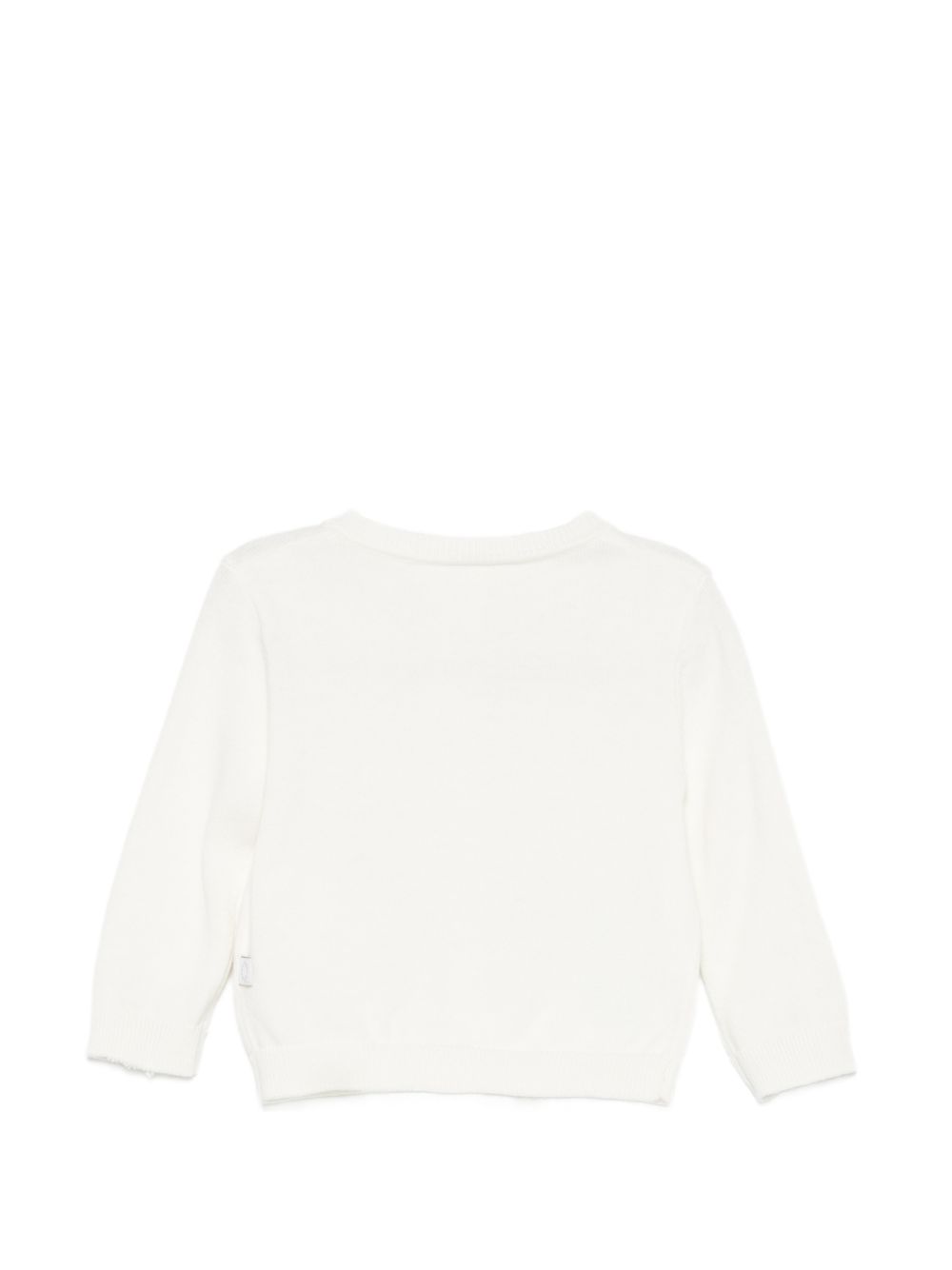 Cardigan per neonata Stella McCartney Kids bianco con applicazioni TY9120 Z1876 101 STELLA McCARTNEY KIDS 