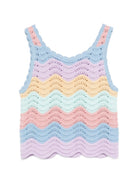 Top per bambina Stella McCartney Kids multicolore con design a righe TY9B02 Z2922 999 STELLA McCARTNEY KIDS 