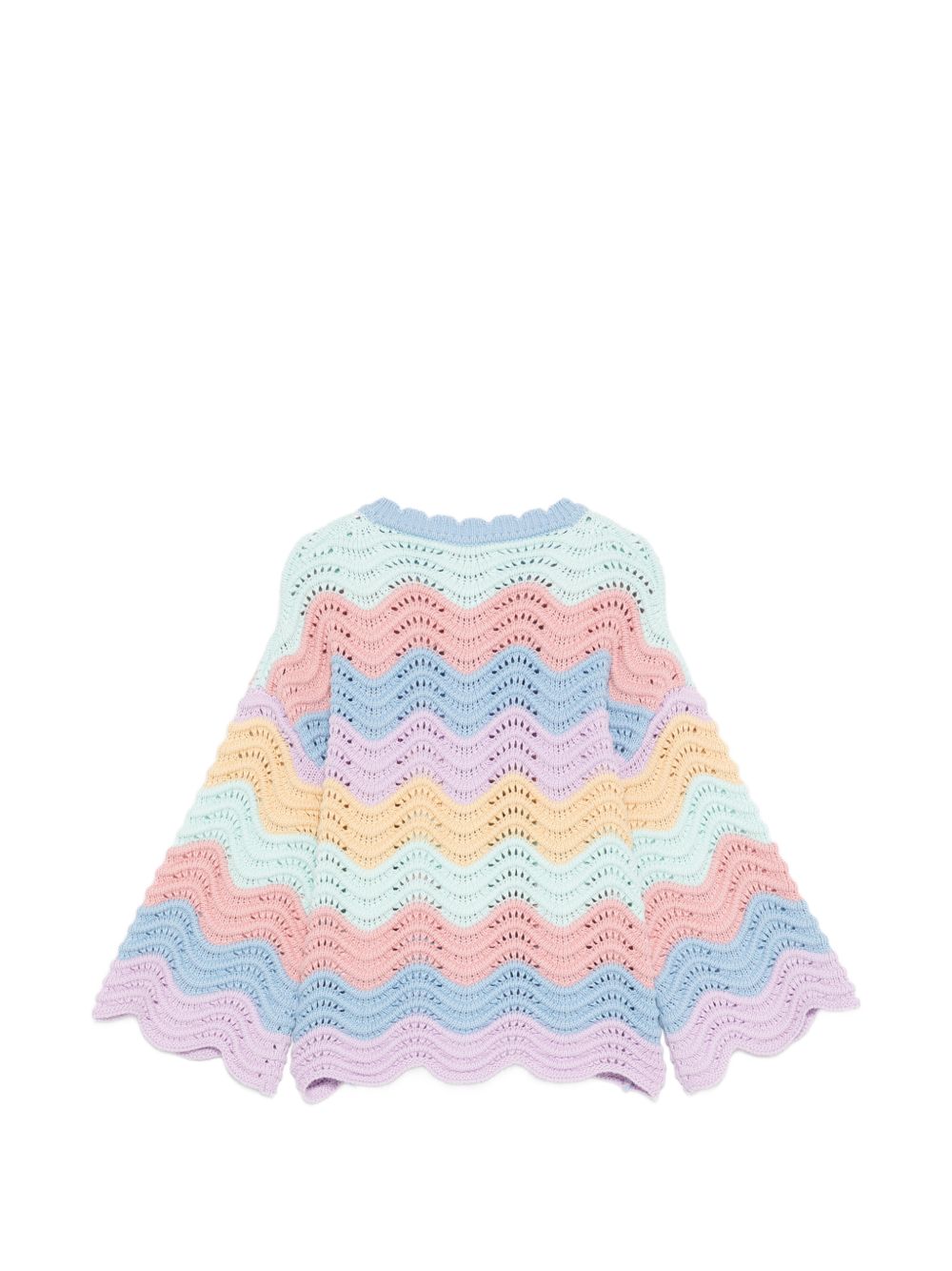 Maglione per bambina Stella McCartney Kids multicolore con motivo a onde orizzontali TY9B10 Z2922 999 STELLA McCARTNEY KIDS 
