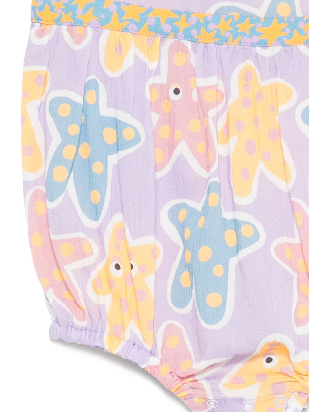 Tutina per neonata Stella McCartney Kids viola con stampa stelle marine all-over TYA032 Z3603 539MC STELLA McCARTNEY KIDS 