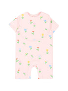Set tutina e bavaglino per neonata Stella McCartney Kids rosa con stampa all-over TYB030 Z3648 51ZMC STELLA McCARTNEY KIDS 