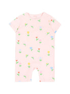 Set tutina e bavaglino per neonata Stella McCartney Kids rosa con stampa all-over TYB030 Z3648 51ZMC STELLA McCARTNEY KIDS 