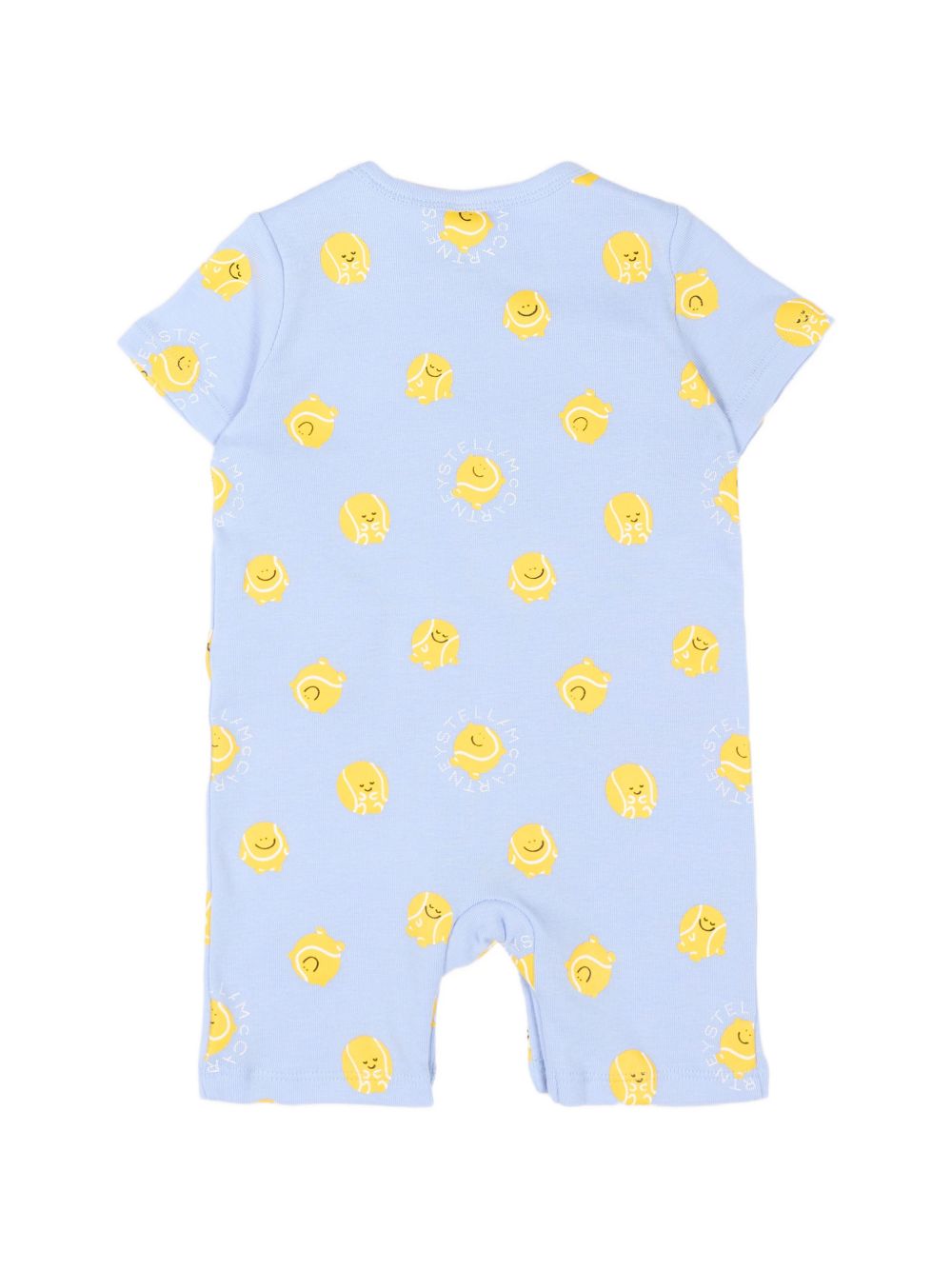 Set tutina e bavaglino per neonato Stella McCartney Kids azzurra con stampa all-over TYB530 Z3647 602MC STELLA McCARTNEY KIDS 