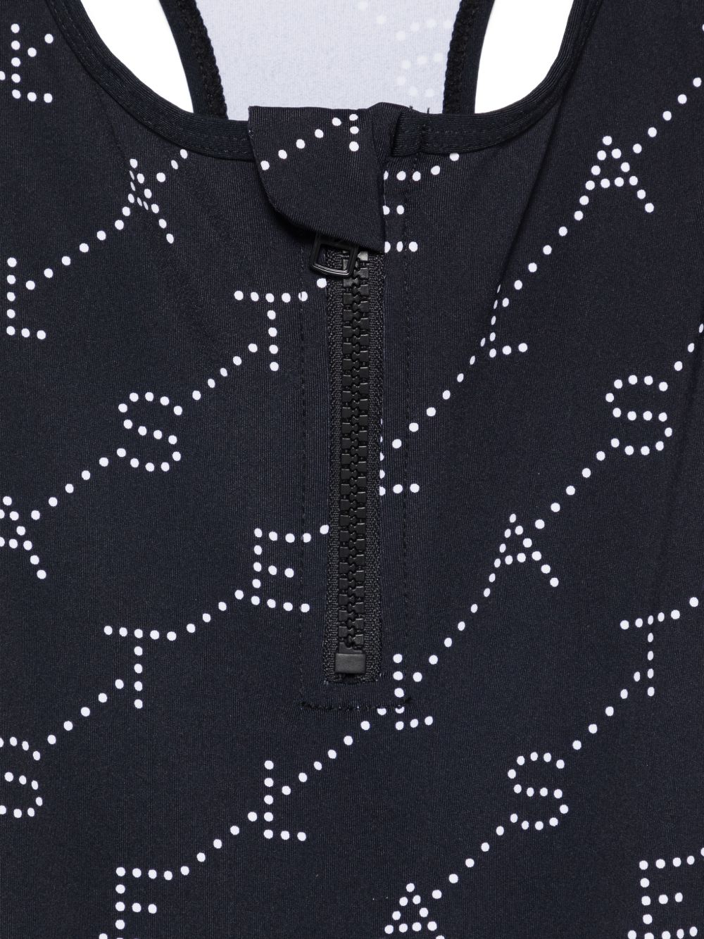 Costume per bambina Stella McCartney Kids nero con stampa logo all-over TYCA09 Z3479 930BC STELLA McCARTNEY KIDS 