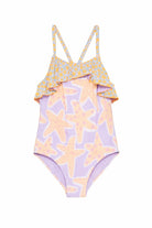 Costume per bambina Stella McCartney Kids multicolore con stampa grafica stelle marine all-over TYCA69 Z3514 539MC STELLA McCARTNEY KIDS 