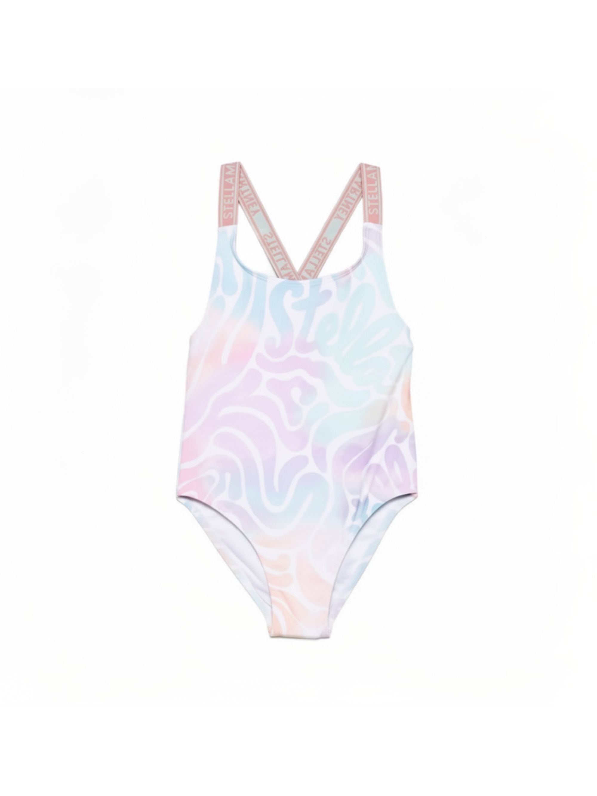 Costume da bagno per bambina Stella McCartney Kids multicolore con logo all-over TYCA99 Z3448 999MC STELLA McCARTNEY KIDS 