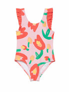 Costume per bambina Stella McCartney Kids rosa con stampa floreale all-over TYCB29 Z3513 509MC STELLA McCARTNEY KIDS 