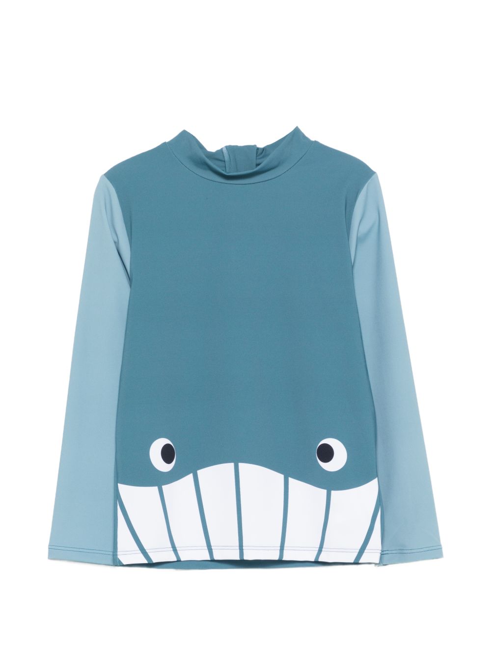 Costume per bambino Stella McCartney Kids azzurro con stampa grafica balena TYCP12 Z0157 642 STELLA McCARTNEY KIDS 