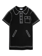 Abito per bambina The Marc Jacobs Kids nero con dettagli ricamati W60710 09B THE MARC JACOBS KIDS 