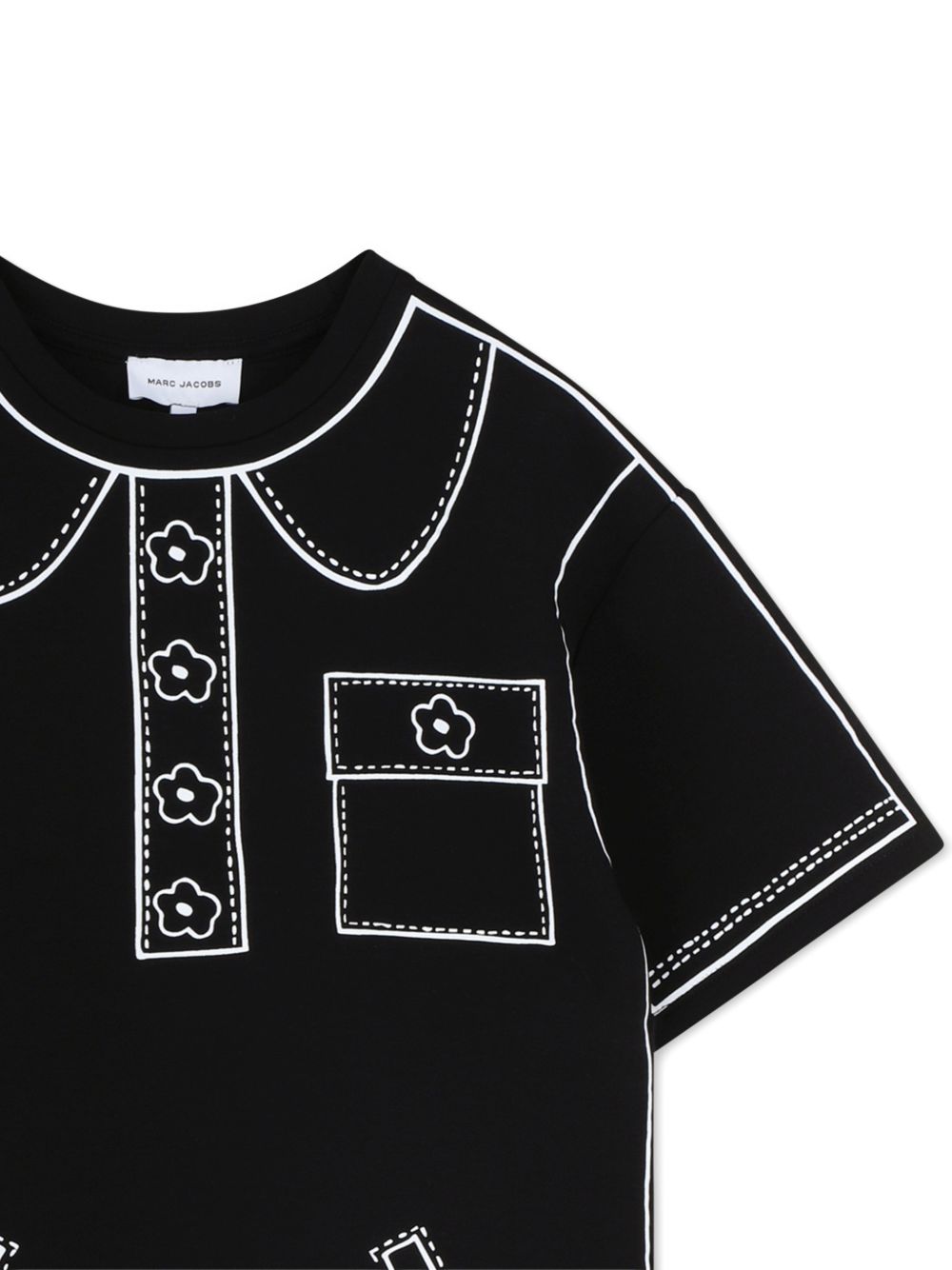 Abito per bambina The Marc Jacobs Kids nero con dettagli ricamati W60710 09B THE MARC JACOBS KIDS 