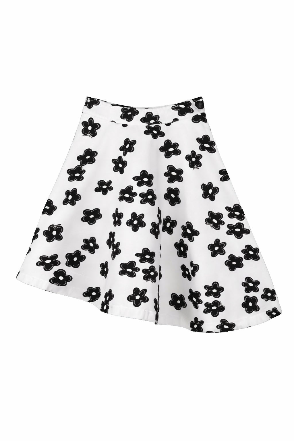 Gonna per bambina The Marc Jacobs Kids bianca con stampa a fiori neri W60727 126 THE MARC JACOBS KIDS 