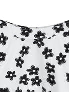 Gonna per bambina The Marc Jacobs Kids bianca con stampa a fiori neri W60727 126 THE MARC JACOBS KIDS 