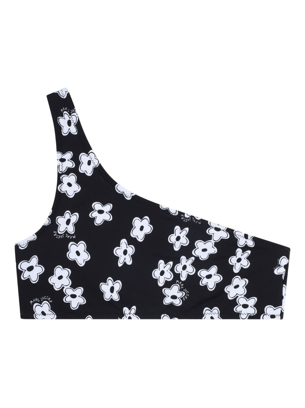 Set due pezzi bikini per bambina The Marc Jacobs Kids nero con stampa fiori W60758 09B THE MARC JACOBS KIDS 