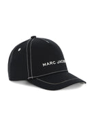 Cappello da baseball per bambino The Marc Jacobs Kids nero con logo ricamato sul davanti W60844 09B THE MARC JACOBS KIDS 