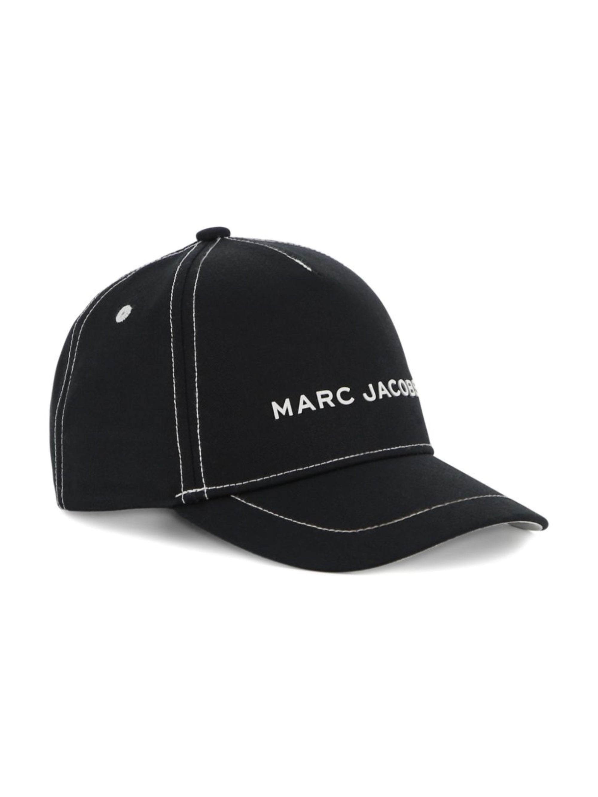 Cappello da baseball per bambino The Marc Jacobs Kids nero con logo ricamato sul davanti W60844 09B THE MARC JACOBS KIDS 