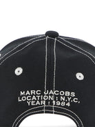 Cappello da baseball per bambino The Marc Jacobs Kids nero con logo ricamato sul davanti W60844 09B THE MARC JACOBS KIDS 