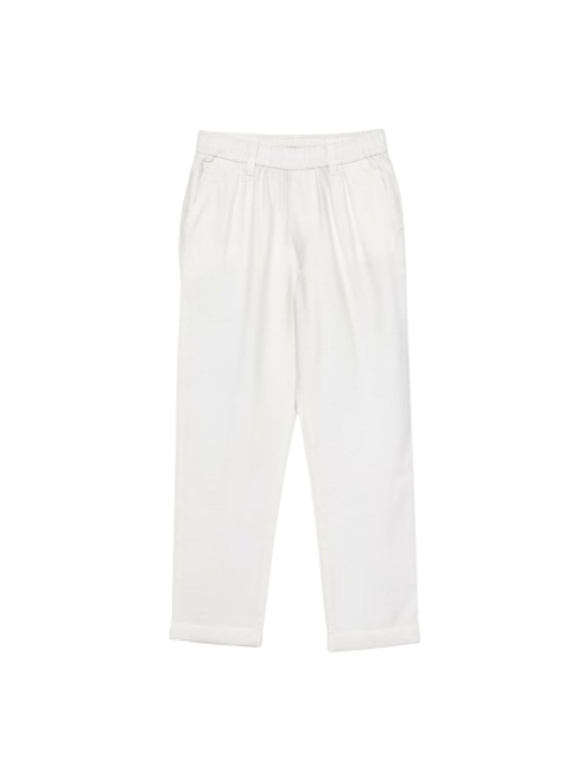 Pantaloni per bambino Trussardi Junior beige con vita elasticizzata TBP26139PA BEIGE N.E. TRUSSARDI KIDS 