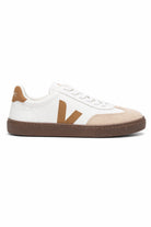 Sneakers per bambini VEJA Kids small Volley bianche con inserti a contrasto SY2021566 WHITE TENT BARK VEJA KIDS 