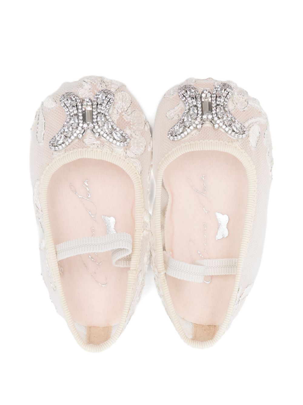 Ballerine per neonata Aruna Seth bianche con decorazione farfalla SON01 IVORY ARUNA SETH KIDS 