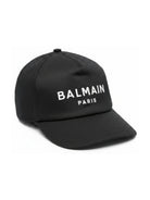 Cappello da baseball per bambino Balmain Kids nero con logo BX0P17 Z1053 930BC BALMAIN KIDS 
